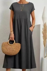 Relaxed A Line Pocket Dress