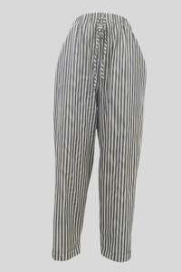 Vacation Cropped Summer Pants Striped