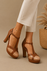 Elegant Comfort Block Heel Sandals