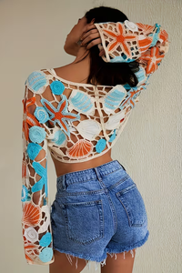 Bohemian Crop Top V Neck