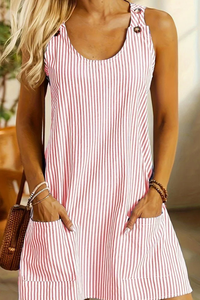 Sunny Striped A Line Dress