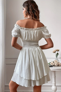 Chic Swing Dress Square Neck