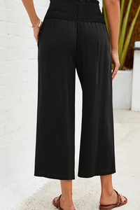 Flowing Cropped Summer Pants Wideleg