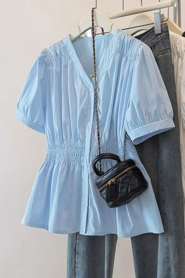 Chic Plus Size Office Blouse