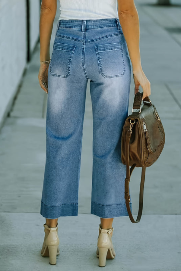 Versatile Cropped Summer Pants Wideleg