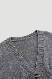 Cozy Knit Cardigan Cropped