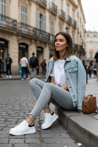 Cushioned White Sneakers