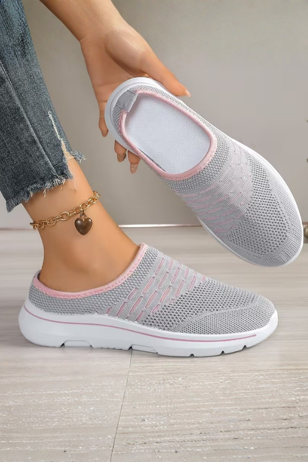 Breathable Mule Platform Slip On Shoes