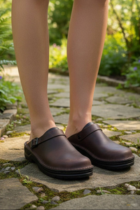 Orthopedic Leather Clogs