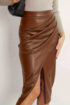 Modern Pleated Midi Skirt
