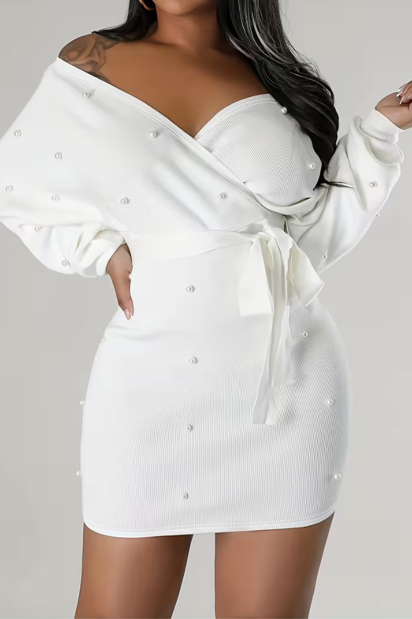 Sculpted Bodycon Dress Off Shoulder