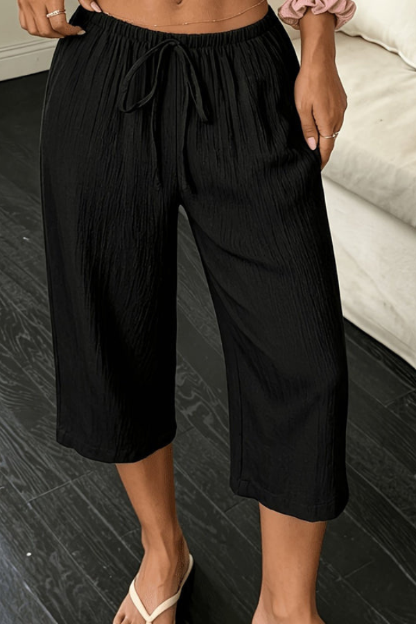 Relaxed Cropped Summer Pants Elegant