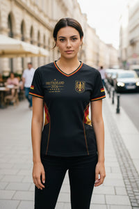 Relaxed Football Fan V-Neck Top