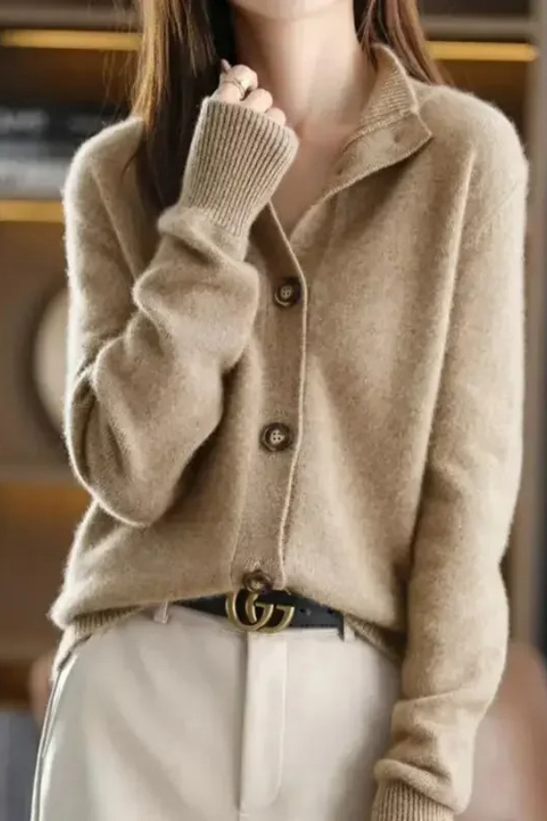 Cozy Knit Cardigan Button Front