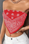 Bold Paisley Bandeau Top