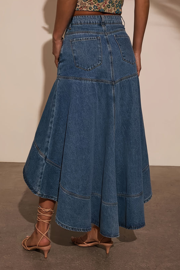Classic Denim Midi Dress