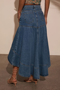 Classic Denim Midi Dress