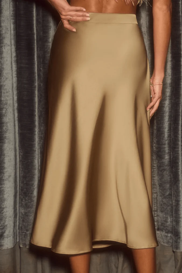 Sleek Flow Midi Skirt