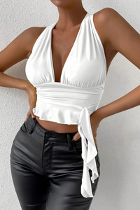 Graceful Strapless Top Open Back