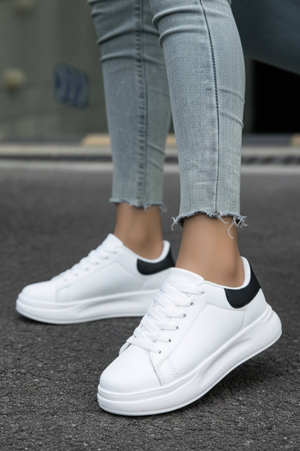 Cushioned White Sneakers