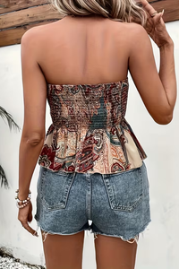 Sunny Paisley Tube Top
