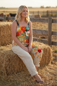 Sleeveless Floral Relaxed Jumpsuit