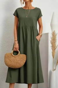 Relaxed A Line Pocket Dress