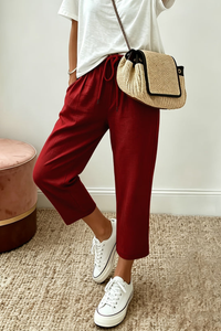 Chic Cropped Summer Pants Office