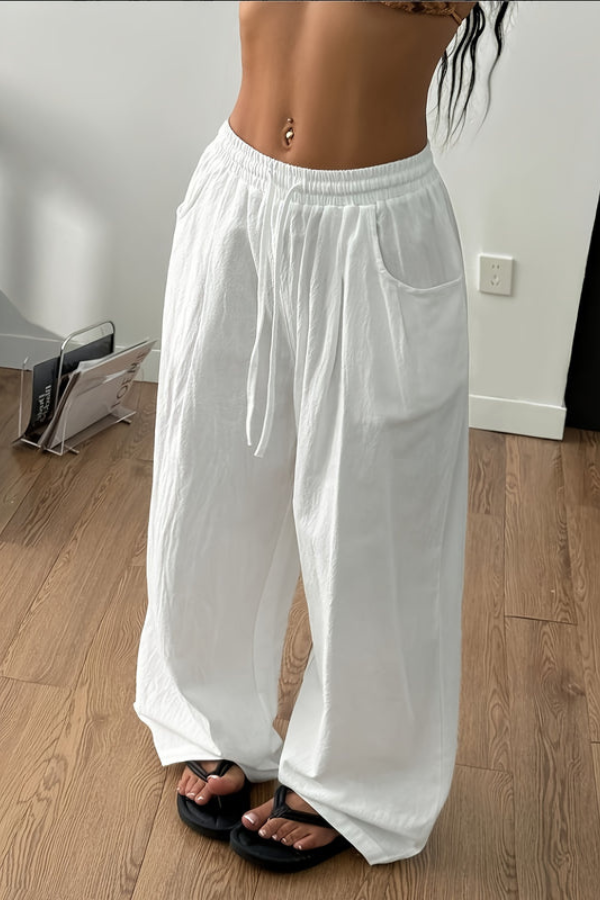 Bohemian Cropped Summer Pants Minimalist