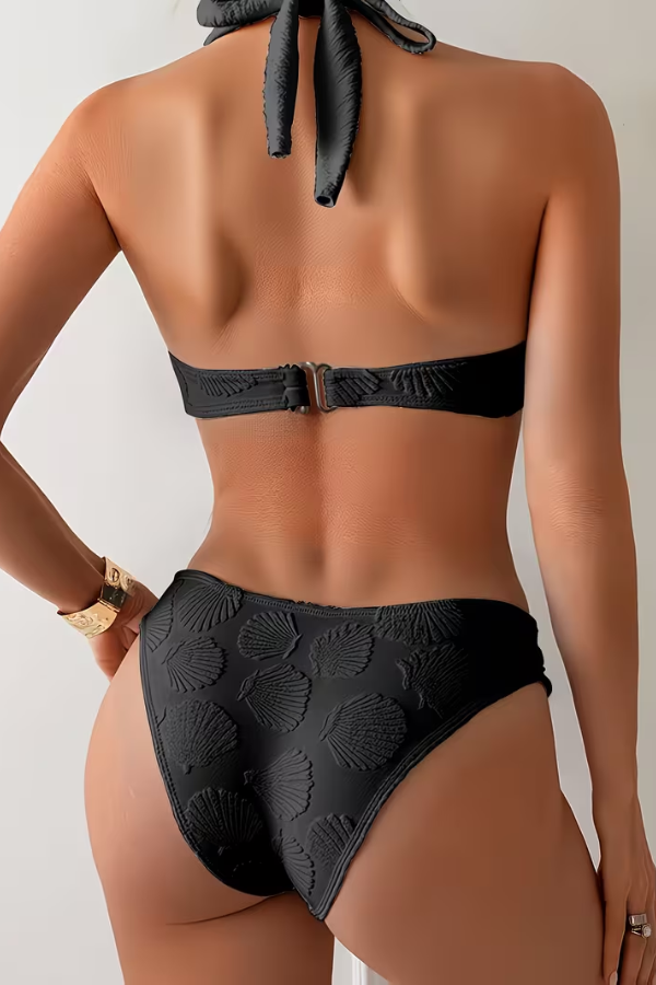 Lace Up Two Piece Bikini Set