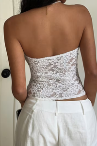 Floral Lace Tube Top