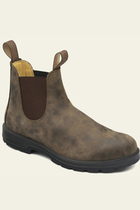 Rugged Leather Chelsea Boots