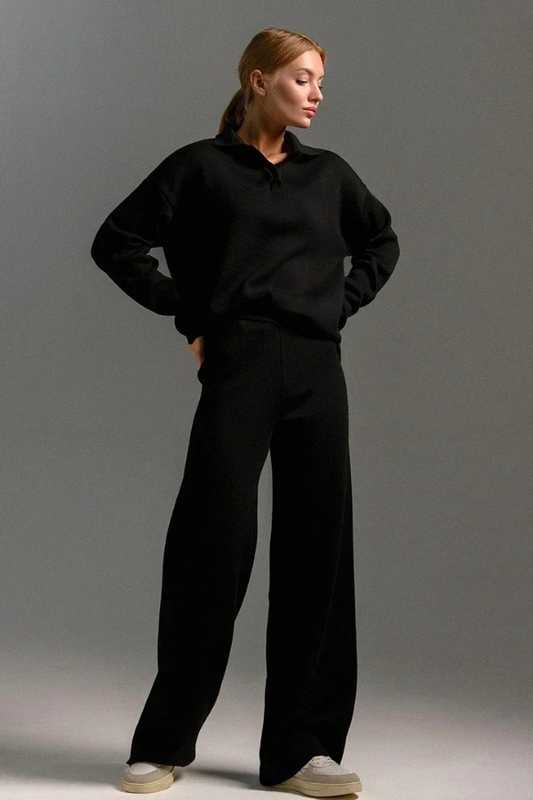 Chic Collared Lounge Set