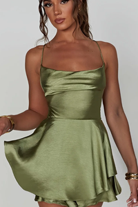 Backless Halter Neck Dress
