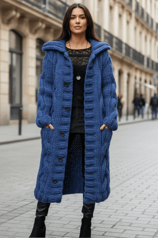 Cozy Oversized Cable Knit Cardigan