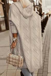 Cozy Knit Cardigan Hooded