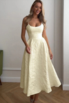 Chic Halter Neck Keyhole Maxi Dresses