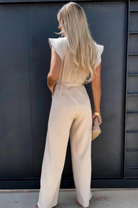 Chic Knit Jumpsuit Open Back