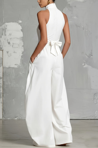 Elegantes rückenfreies Tanktop mit Gürtel