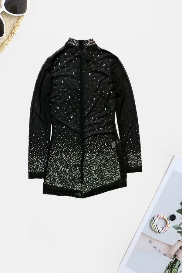 Glamorous Mesh Jumpsuit Long Sleeve