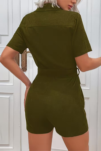 Sunny Linen Romper Zip