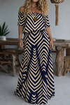 Bohemian Halter Neck Keyhole Maxi Dresses
