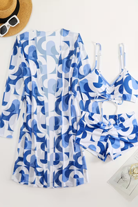 Vibrant Bikini Set Ruffled
