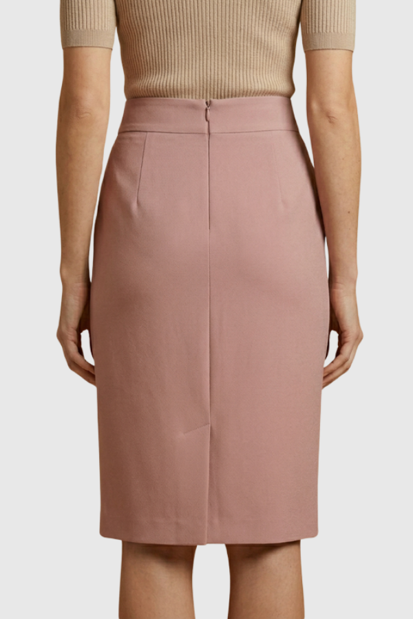Elegant High Waist Midi Skirt