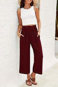 Flowing Cropped Summer Pants Wideleg