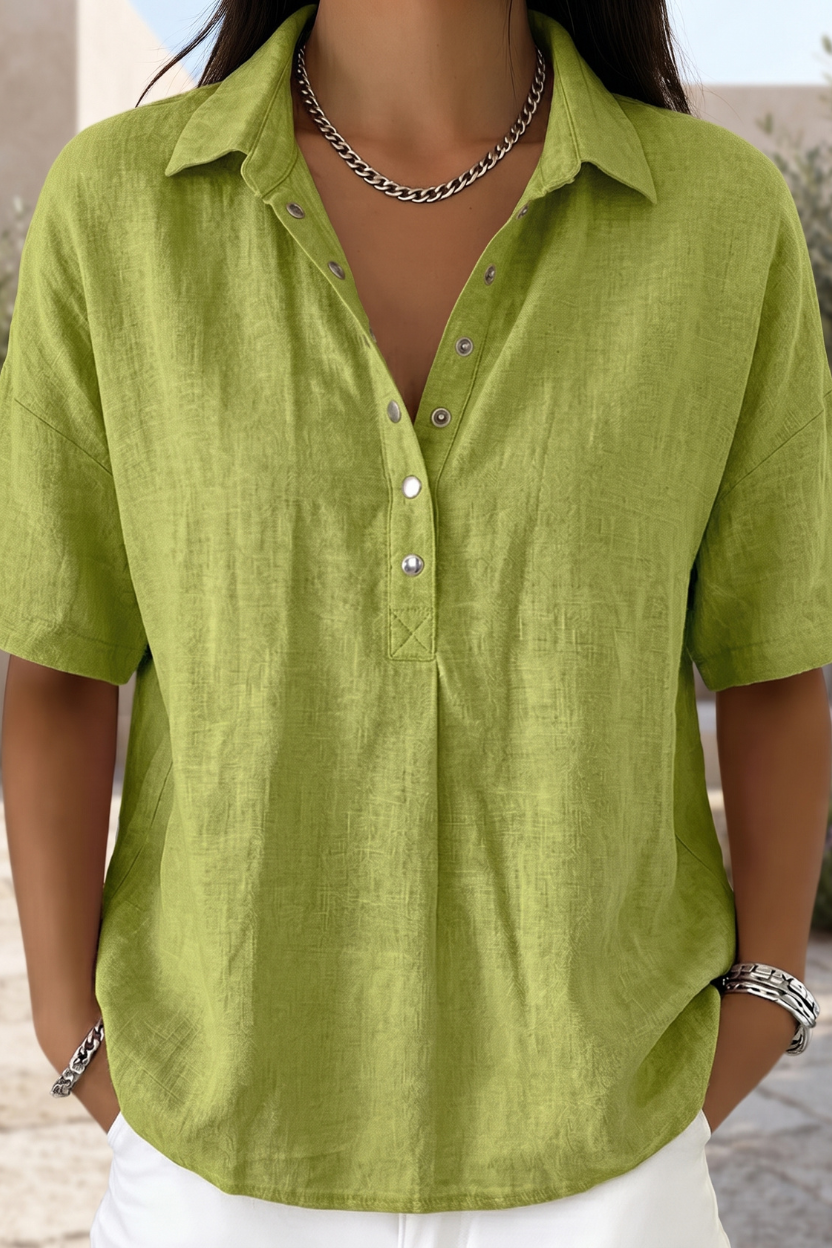 Timeless Grace Button Blouse