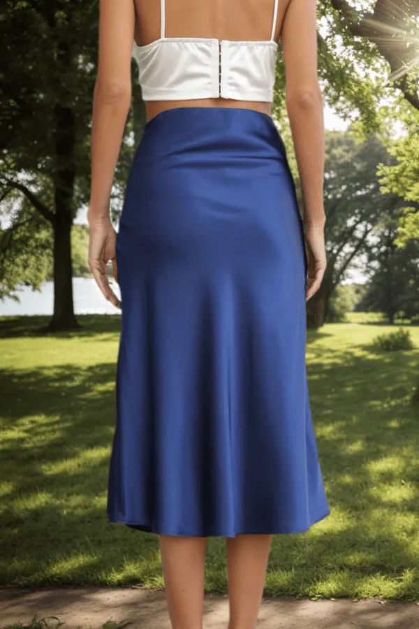 Soft Shine Midi Skirt