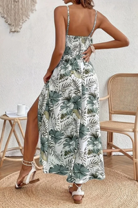 Floral Spaghetti Strap Maxi Dress