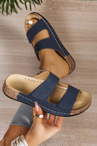 Double Strap Arch Support Slip On Slippers