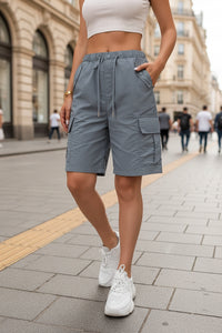 Comfortable Cargo Shorts With Drawstring